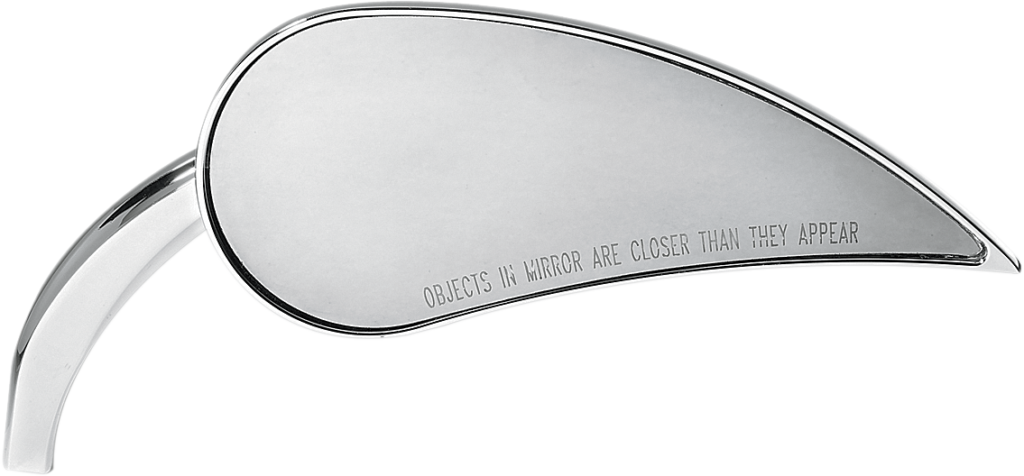 ARLEN NESS Mirror - Rad III - Side View - Teardrop - Chrome - Right 13-091