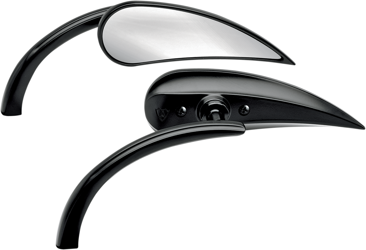 ARLEN NESS Mirror - Micro - Rad 2 - Side View - Teardrop - Black - Left 13-400