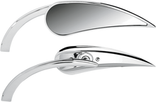 ARLEN NESS Mirror - Micro - Rad 2 - Side View - Teardrop - Chrome - Left 13-410