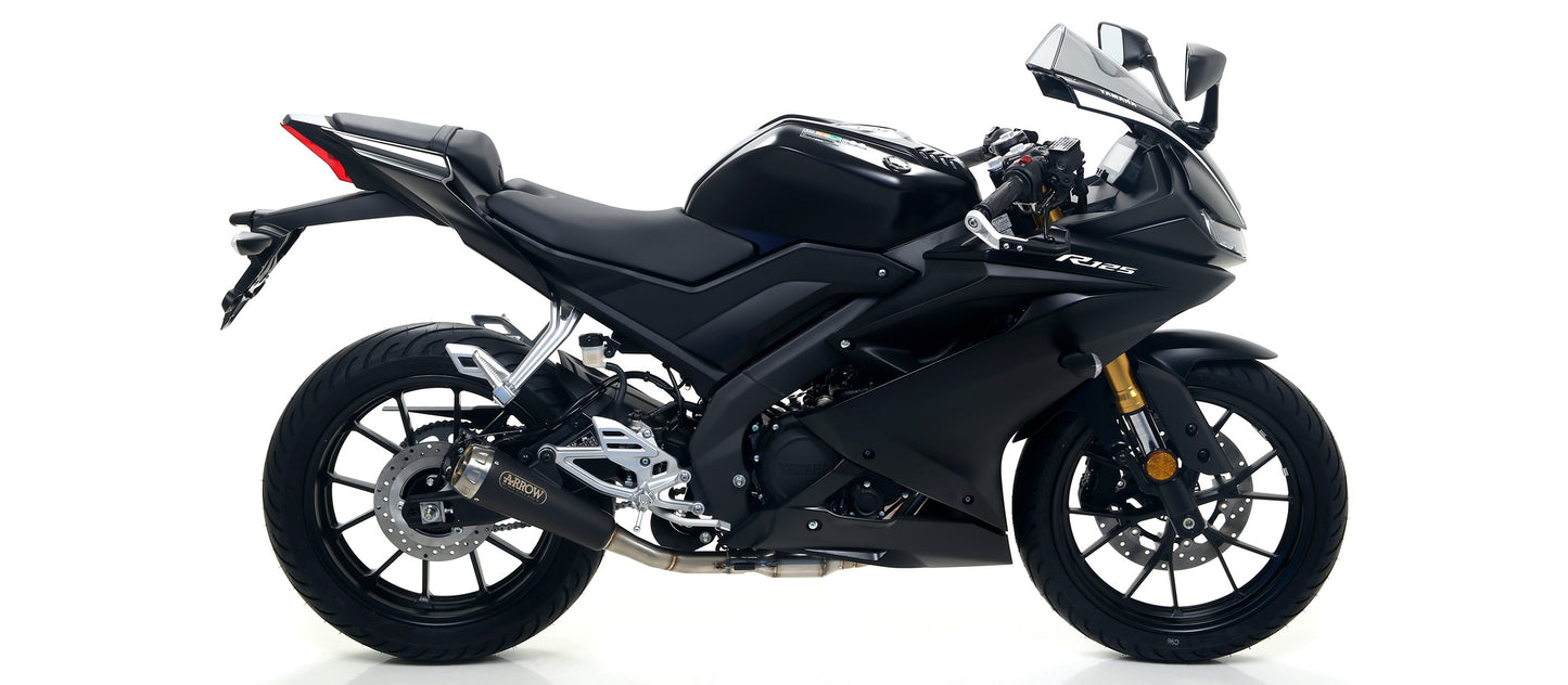 Arrow Exhaust for the Yamaha YZF-R 125/MT 125/XSR125 2021-2024