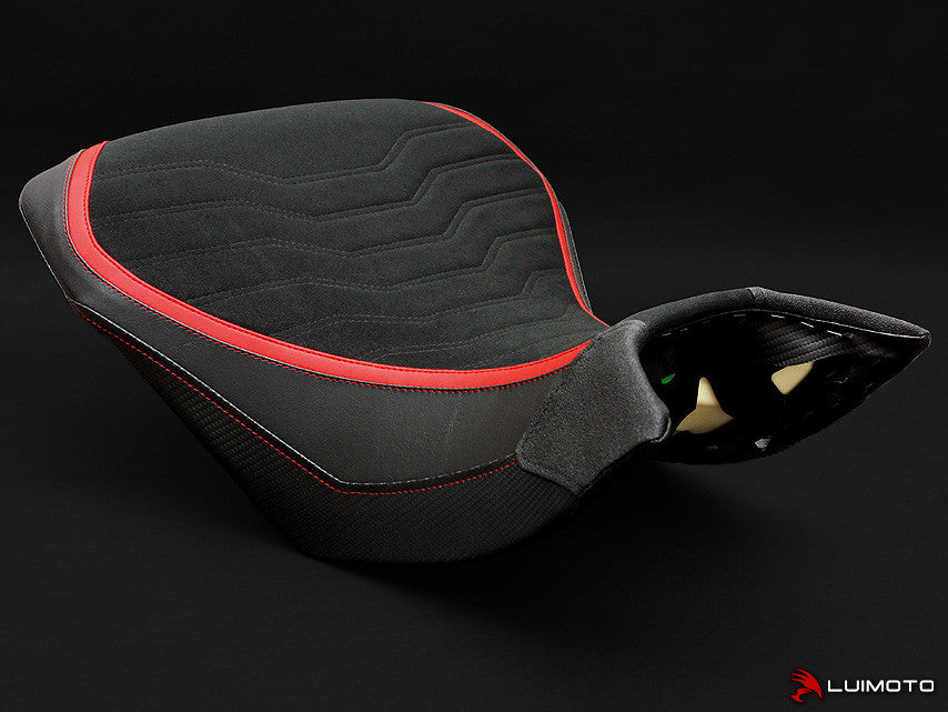 LUIMOTO (Team Italia) Rider Seat Covers for the DUCATI MULTISTRADA 1200 / 1260 (2015+)