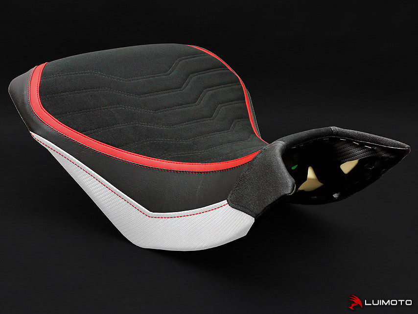 LUIMOTO (Team Italia) Rider Seat Covers for the DUCATI MULTISTRADA 1200 / 1260 (2015+)