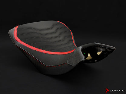 LUIMOTO (Team Italia) Rider Seat Covers for the DUCATI MULTISTRADA 1200 / 1260 (2015+)
