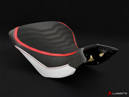 LUIMOTO (Team Italia) Rider Seat Covers for the DUCATI MULTISTRADA 1200 / 1260 (2015+)