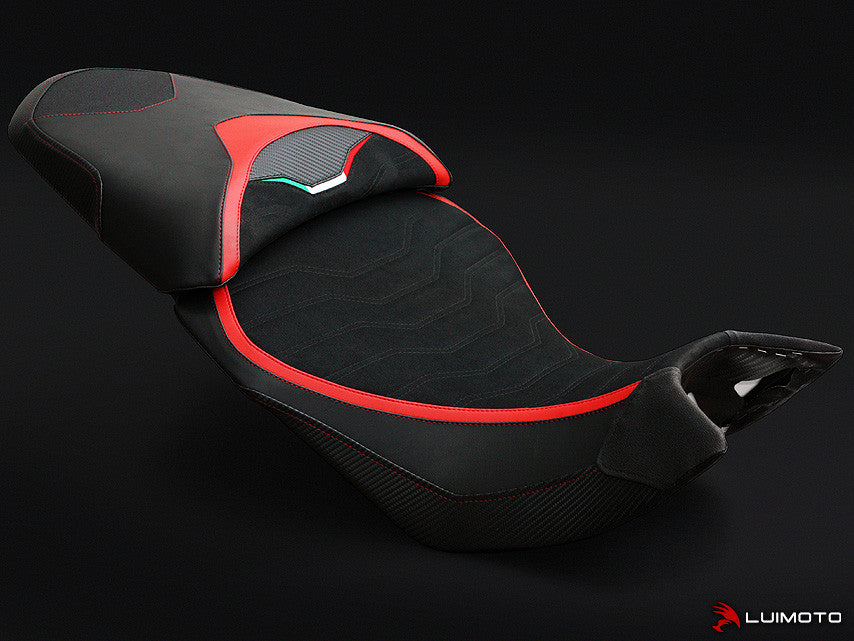 LUIMOTO (Team Italia) Passenger Seat Covers for the DUCATI MULTISTRADA 1200 / 1260 (2015+)