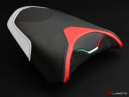 LUIMOTO (Team Italia) Passenger Seat Covers for the DUCATI MULTISTRADA 1200 / 1260 (2015+)