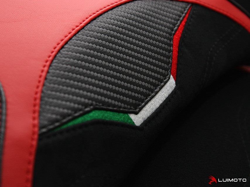 LUIMOTO (Team Italia) Passenger Seat Covers for the DUCATI MULTISTRADA 1200 / 1260 (2015+)