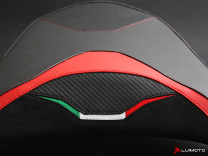LUIMOTO (Team Italia) Passenger Seat Covers for the DUCATI MULTISTRADA 1200 / 1260 (2015+)