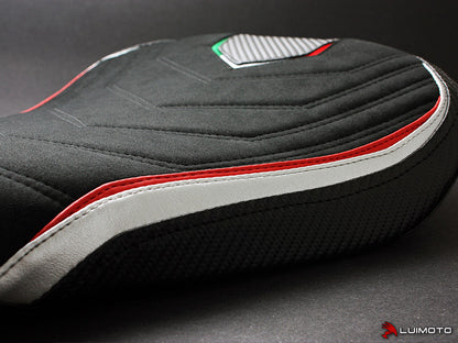 LUIMOTO (Team Italia) Rider Seat Covers for the MV AGUSTA F3 675 / 800 (2012+)