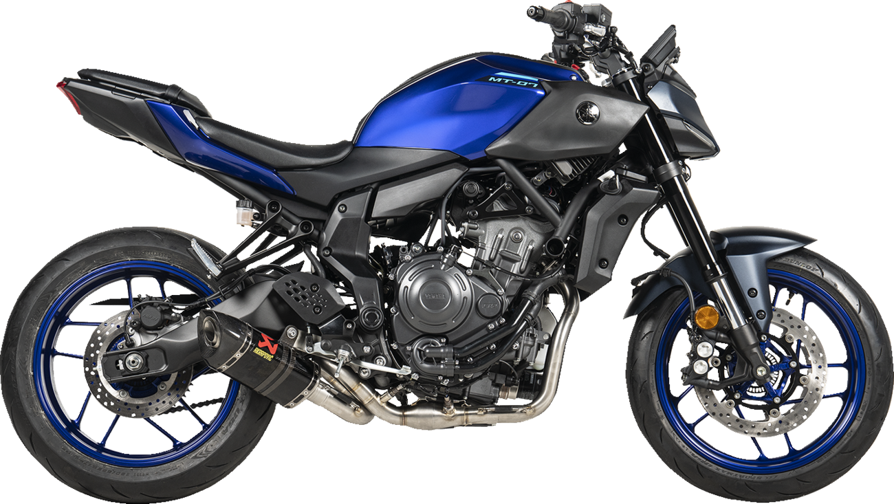AKRAPOVIC Racing Line Exhaust System - Carbon Fiber - Yamaha MT-07 S-Y7R2-AFC/1