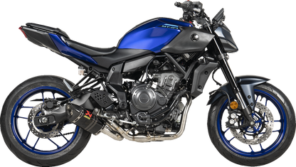 AKRAPOVIC Racing Line Exhaust System - Carbon Fiber - Yamaha MT-07 S-Y7R2-AFC/1