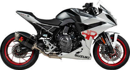 AKRAPOVIC Racing Line Exhaust System - Carbon Fiber - Suzuki GSX-8S & GSX-8R S-S8R2-EEC