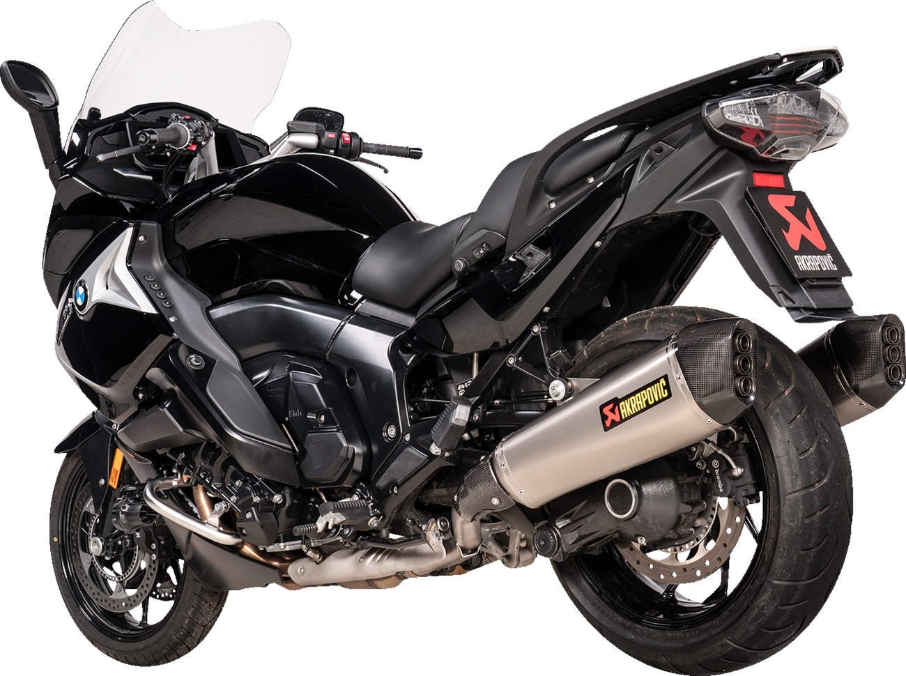 AKRAPOVIC Slip-On Line Mufflers - Titanium - BMW K1600 GT & K1600 GTL S-B16SO5-HZAAT
