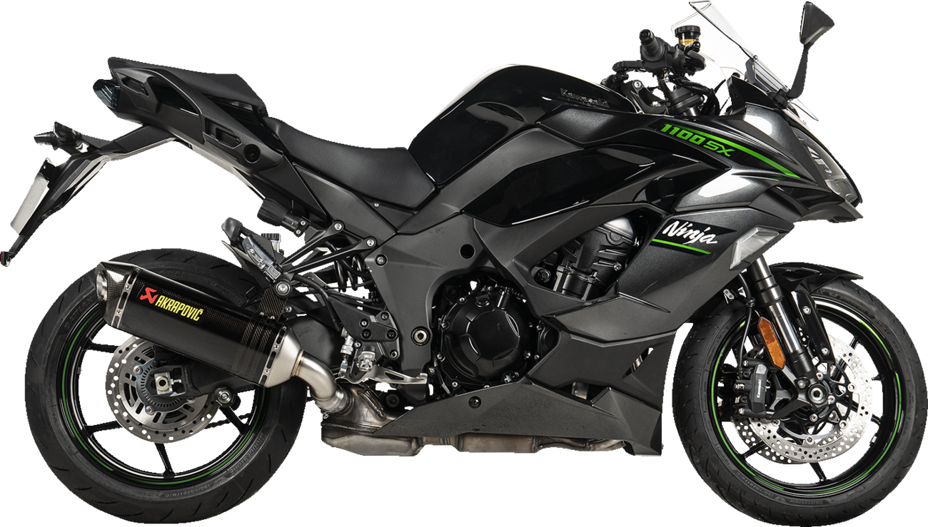 AKRAPOVIC Slip-On Line Muffler - Carbon Fiber - Kawasaki Ninja 1000 SX & Ninja 1100 SX S-K10SO32-HRC
