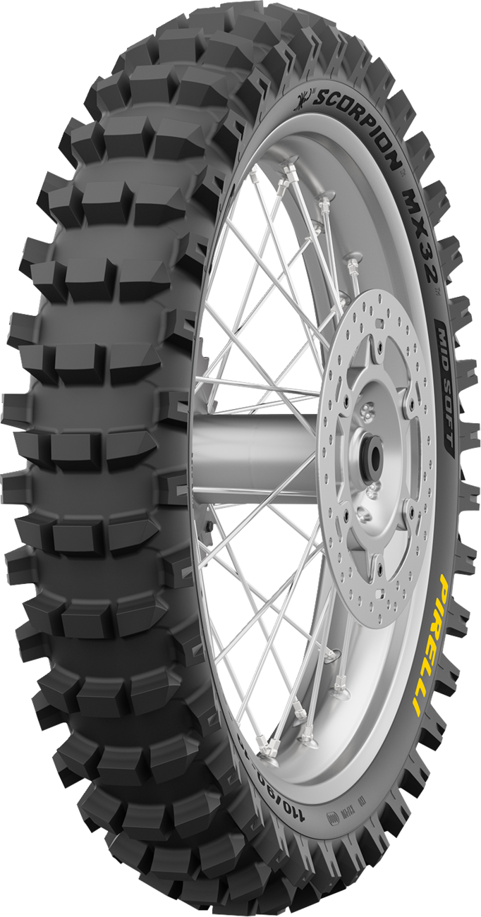 PIRELLI Tire - Scorpion* MX32 Mid Soft - Rear - 120/80-19 - 63M 4574800