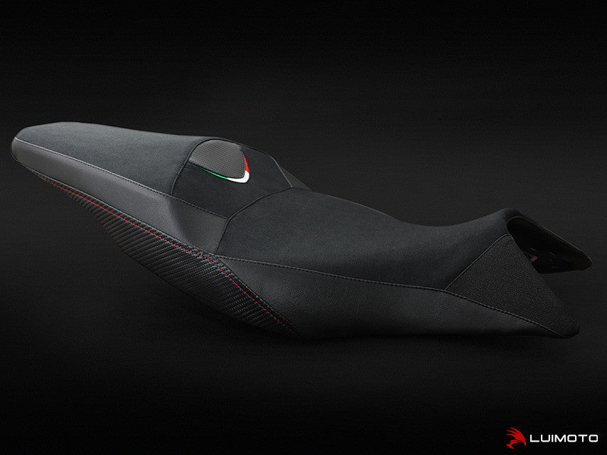 LUIMOTO Team Italia Rider Seat Covers for the Aprilia SHIVER 750 / 900 (2010+)