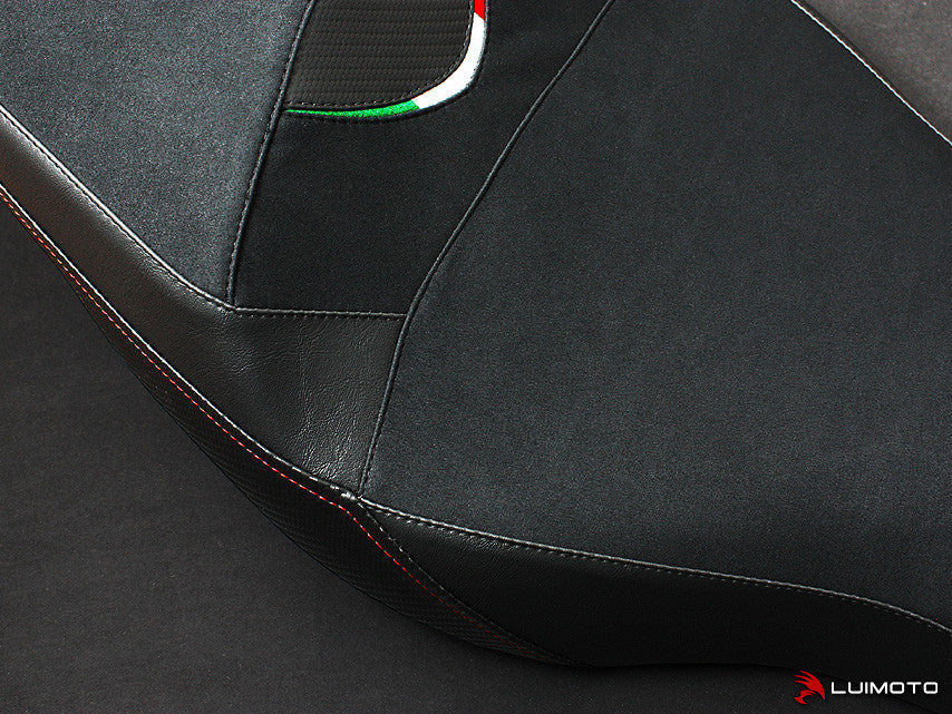 LUIMOTO Team Italia Rider Seat Covers for the Aprilia SHIVER 750 / 900 (2010+)