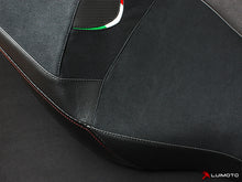 LUIMOTO Team Italia Rider Seat Covers for the Aprilia SHIVER 750 / 900 (2010+)