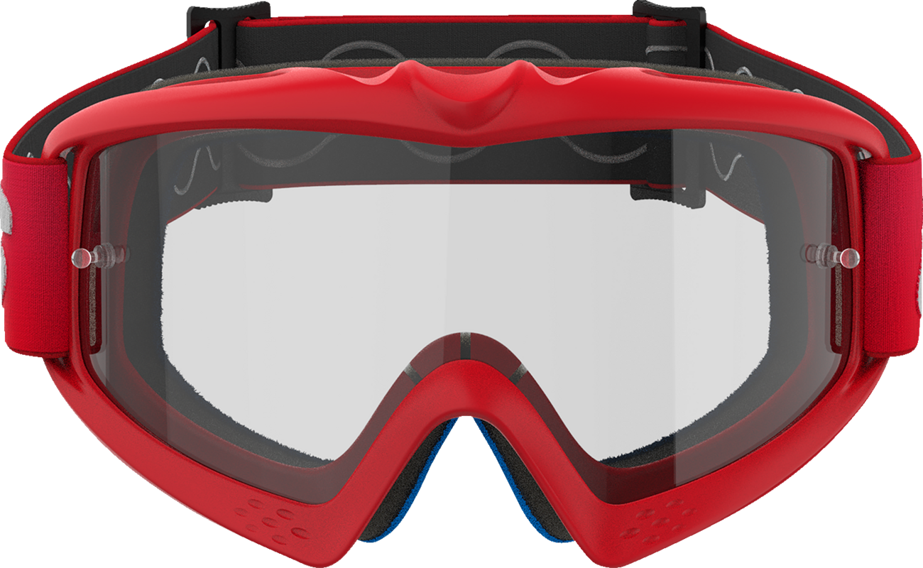 ALPINESTARS GOGGLES Youth Vision Goggle - Blaze - Red - Clear Lens 5140325-3067