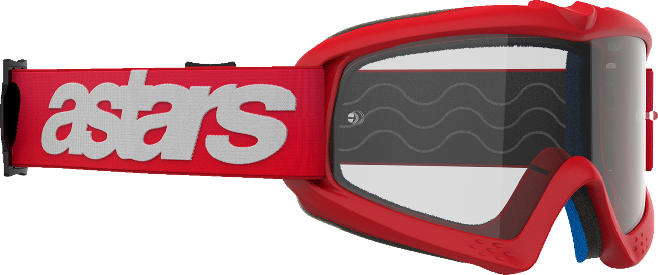 ALPINESTARS GOGGLES Youth Vision Goggle - Blaze - Red - Clear Lens 5140325-3067