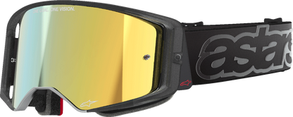 ALPINESTARS GOGGLES Supertech Vision Goggle - Vista - Black - Gold Mirror Lens 5100226-1581