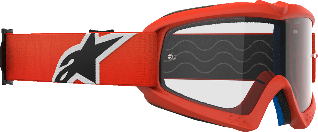ALPINESTARS GOGGLES Youth Vision Goggle - Corp - Orange - Clear Lens 5140125-430