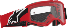 ALPINESTARS GOGGLES Vision OTG Goggle - Red/Black/White - Clear Lens 5100726-3163