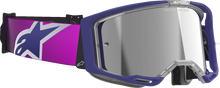 ALPINESTARS GOGGLES Vision 8 Goggle - Corp - Purple/Light Gray - Silver Mirror Lens 5101625-3153