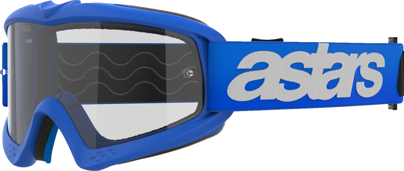 ALPINESTARS GOGGLES Youth Vision Goggle - Blaze - Blue - Clear Lens 5140325-7189