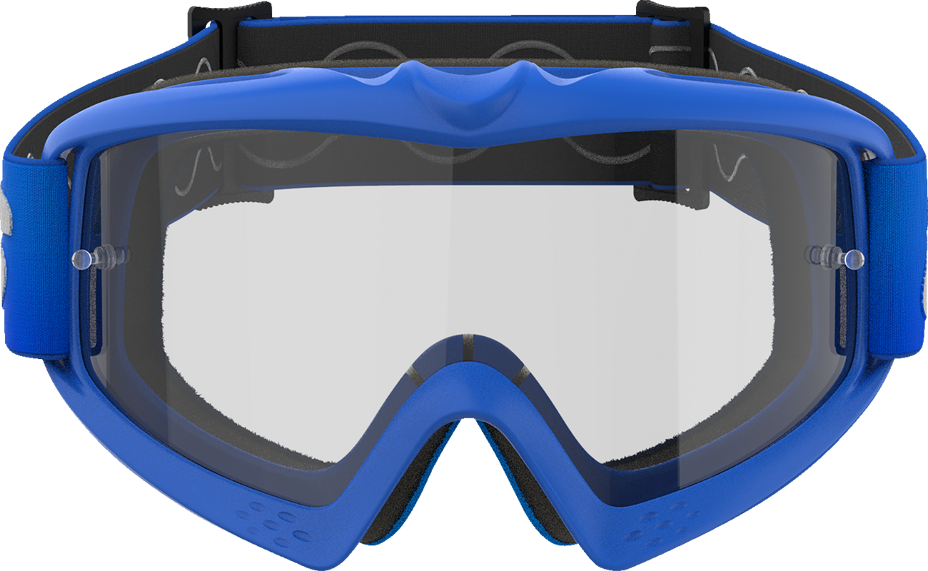 ALPINESTARS GOGGLES Youth Vision Goggle - Blaze - Blue - Clear Lens 5140325-7189