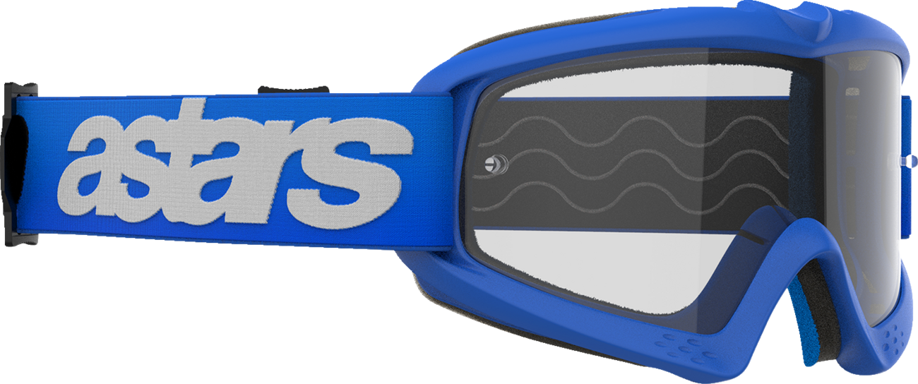 ALPINESTARS GOGGLES Youth Vision Goggle - Blaze - Blue - Clear Lens 5140325-7189