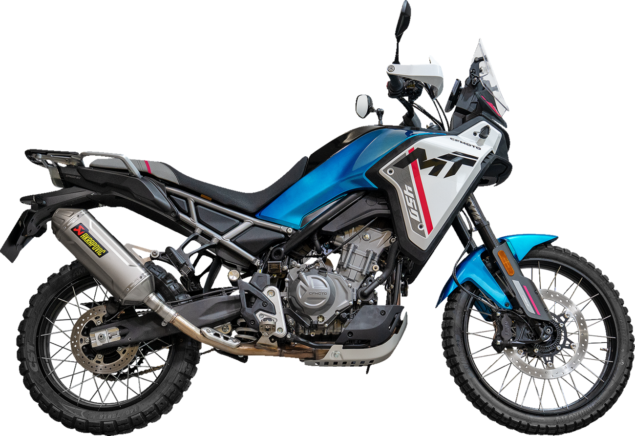 AKRAPOVIC Slip-On Line Muffler - Titanium - CFMOTO 450 MT/IBEX 450 S-CF4SO2-HFTT