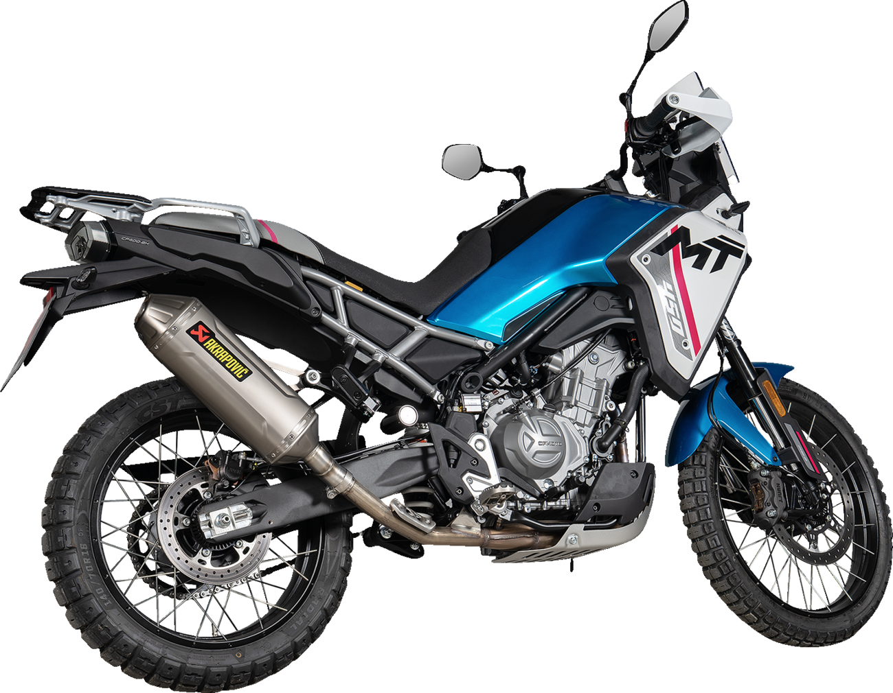 AKRAPOVIC Slip-On Line Muffler - Titanium - CFMOTO 450 MT/IBEX 450 S-CF4SO2-HFTT