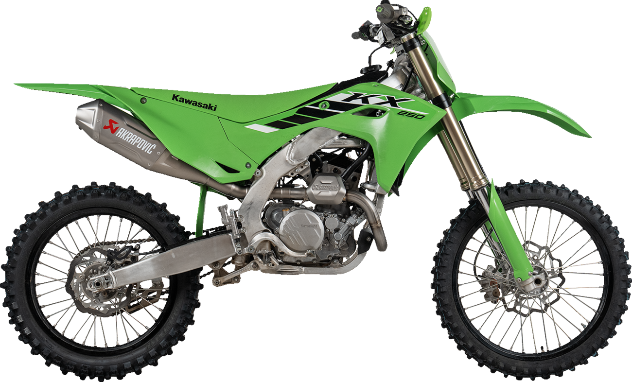 AKRAPOVIC Evolution Line Exhaust System - Kawasaki KX250 S-K2MET10-FDHLTA