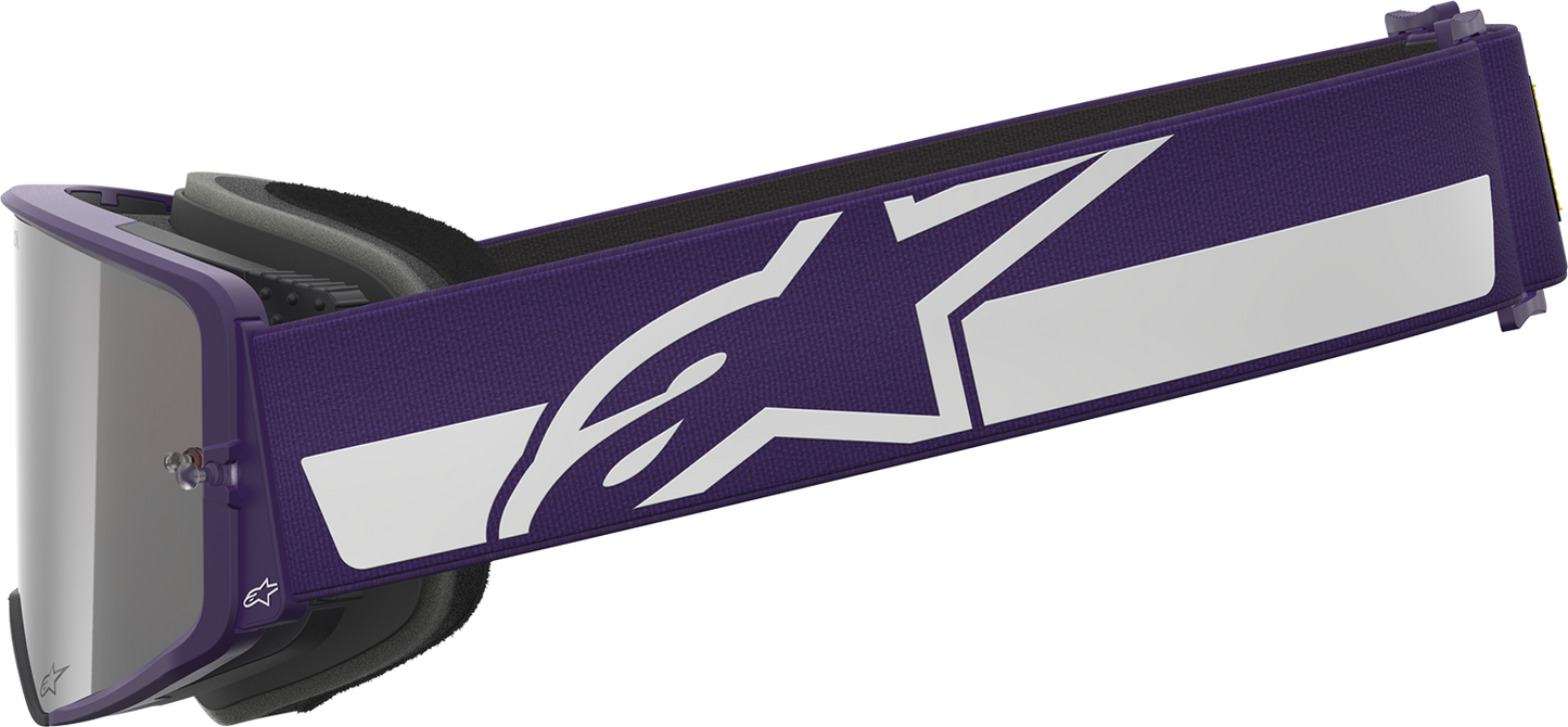 ALPINESTARS GOGGLES Supertech Goggle - Hunta 96 XXV - Purple/White - Silver Mirror Lens 5101226-3168
