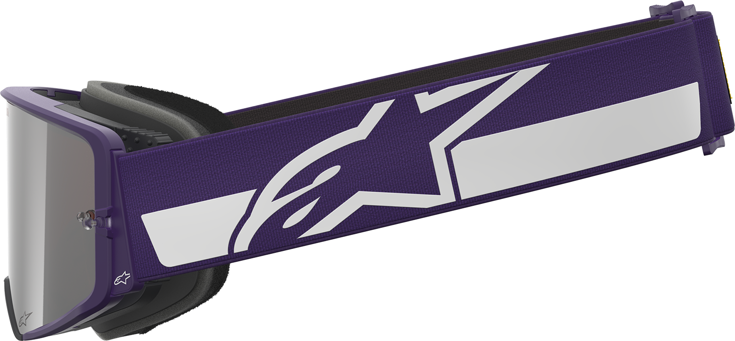 ALPINESTARS GOGGLES Supertech Goggle - Hunta 96 XXV - Purple/White - Silver Mirror Lens 5101226-3168