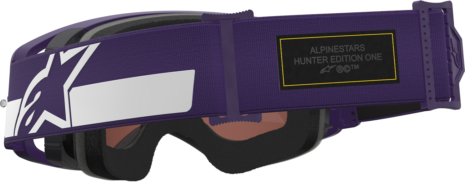 ALPINESTARS GOGGLES Supertech Goggle - Hunta 96 XXV - Purple/White - Silver Mirror Lens 5101226-3168