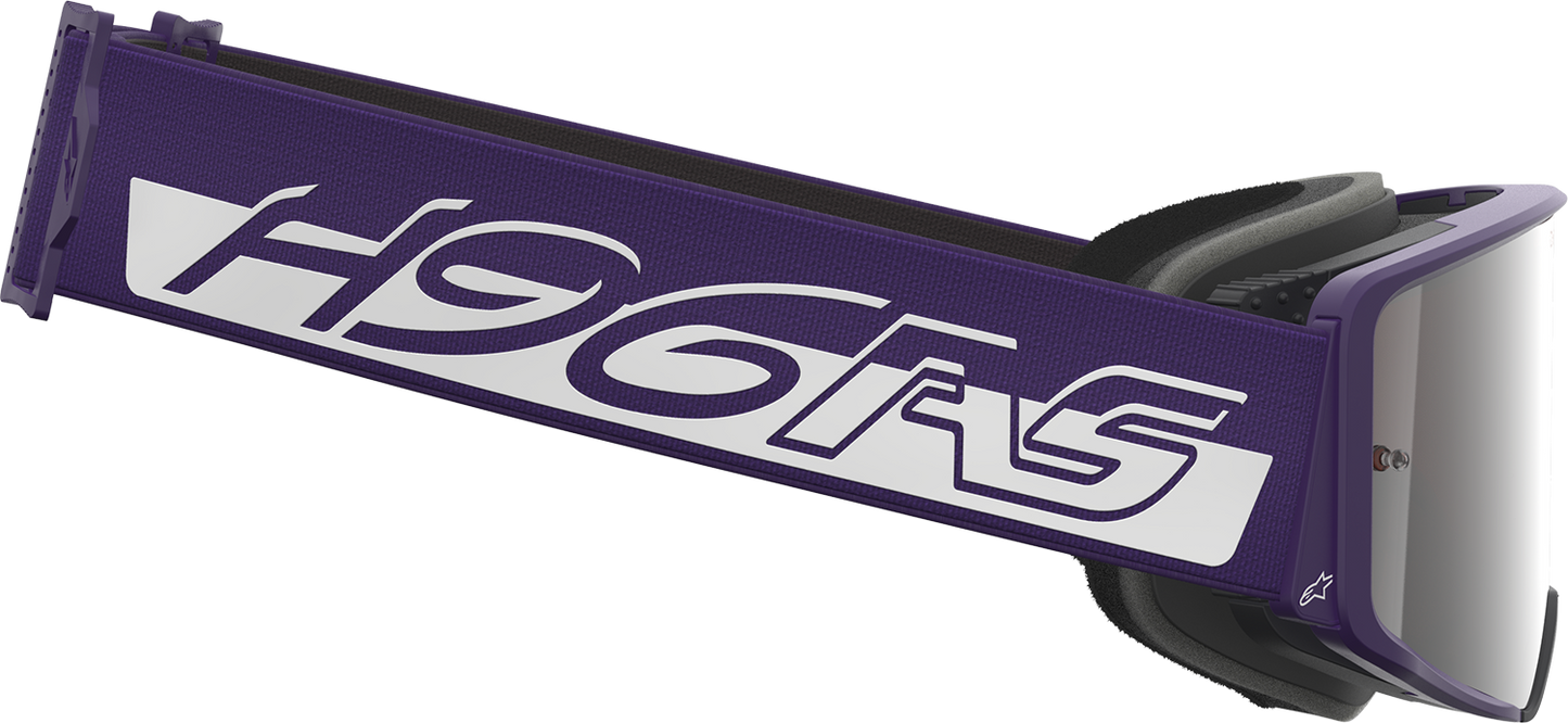 ALPINESTARS GOGGLES Supertech Goggle - Hunta 96 XXV - Purple/White - Silver Mirror Lens 5101226-3168