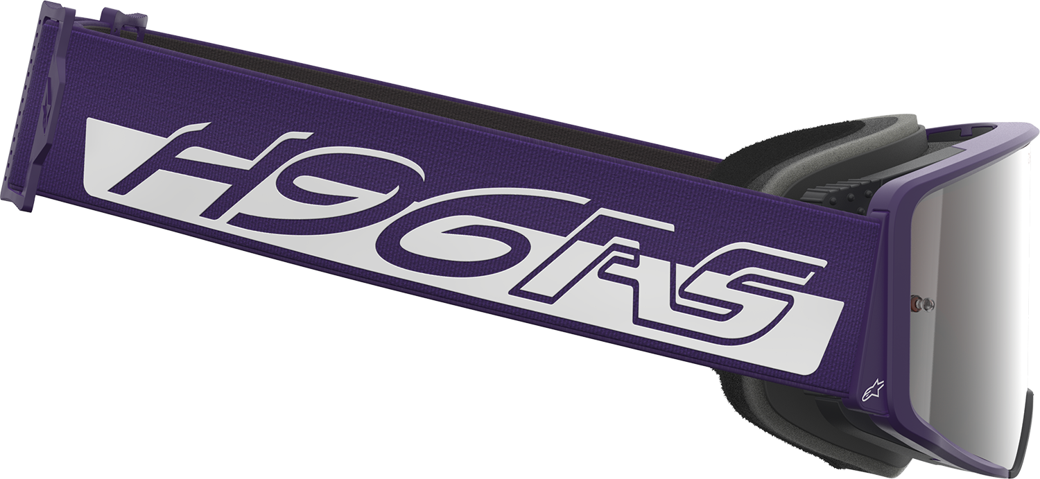 ALPINESTARS GOGGLES Supertech Goggle - Hunta 96 XXV - Purple/White - Silver Mirror Lens 5101226-3168