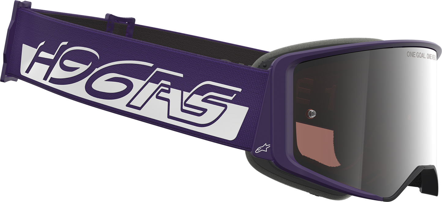 ALPINESTARS GOGGLES Supertech Goggle - Hunta 96 XXV - Purple/White - Silver Mirror Lens 5101226-3168