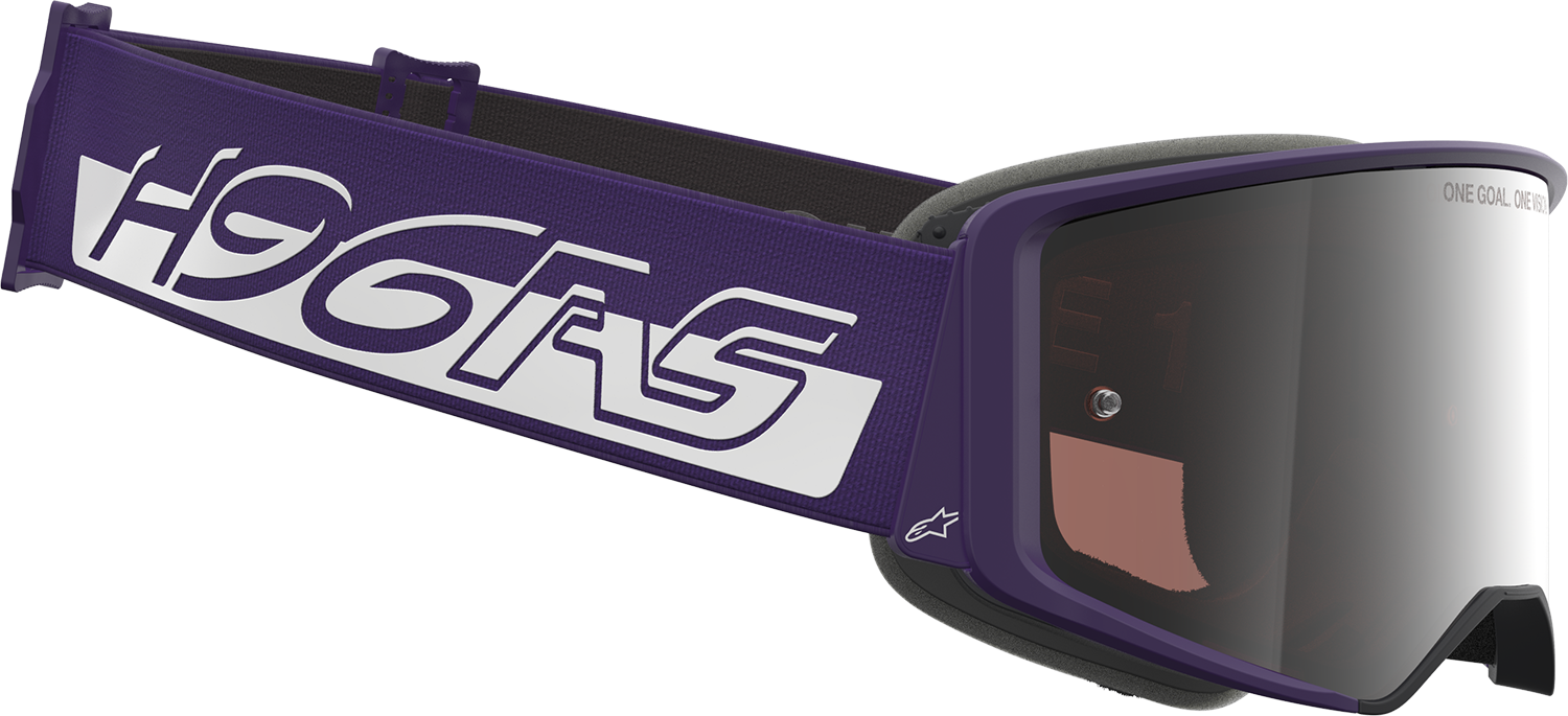 ALPINESTARS GOGGLES Supertech Goggle - Hunta 96 XXV - Purple/White - Silver Mirror Lens 5101226-3168