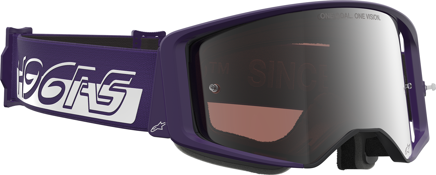 ALPINESTARS GOGGLES Supertech Goggle - Hunta 96 XXV - Purple/White - Silver Mirror Lens 5101226-3168