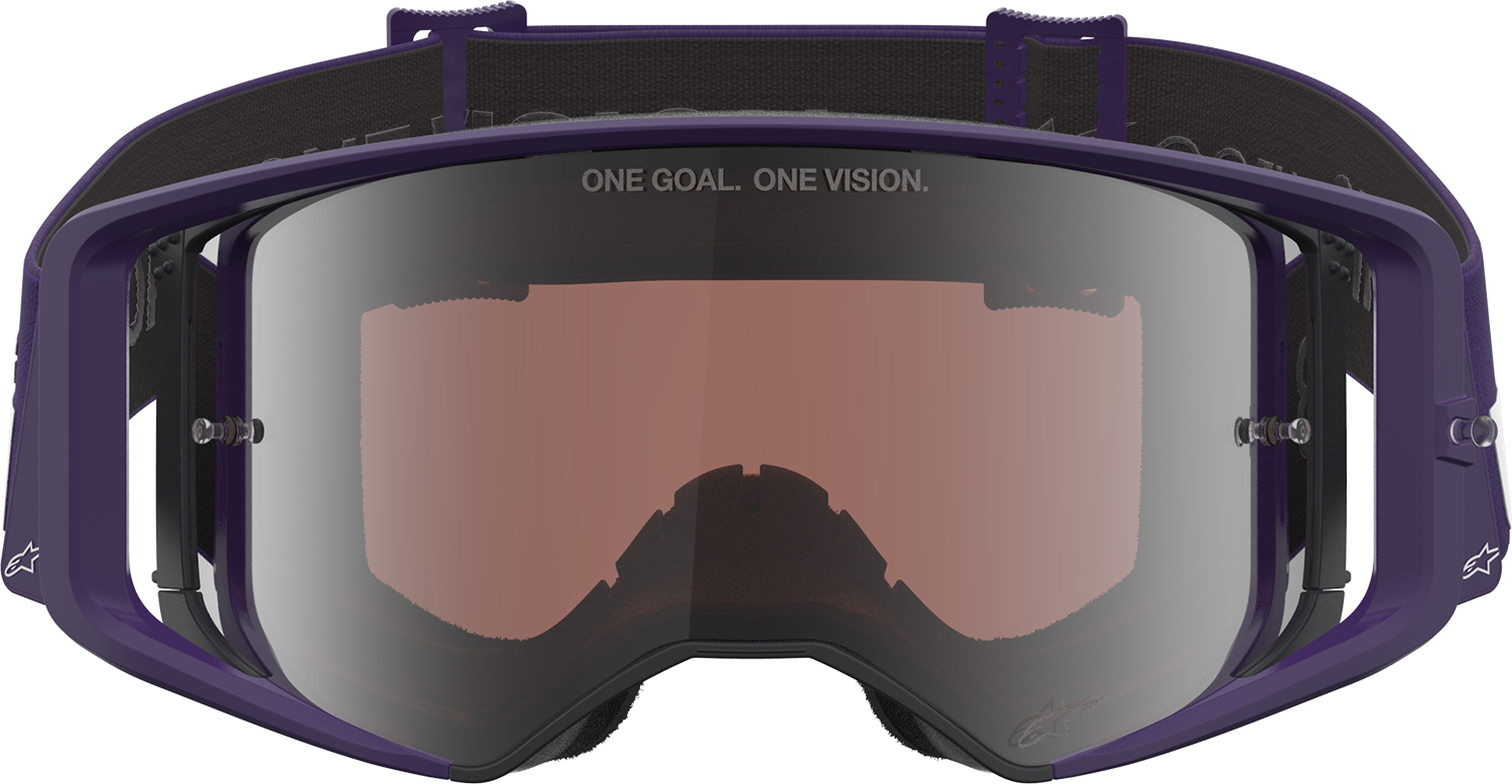 ALPINESTARS GOGGLES Supertech Goggle - Hunta 96 XXV - Purple/White - Silver Mirror Lens 5101226-3168