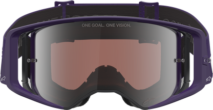 ALPINESTARS GOGGLES Supertech Goggle - Hunta 96 XXV - Purple/White - Silver Mirror Lens 5101226-3168