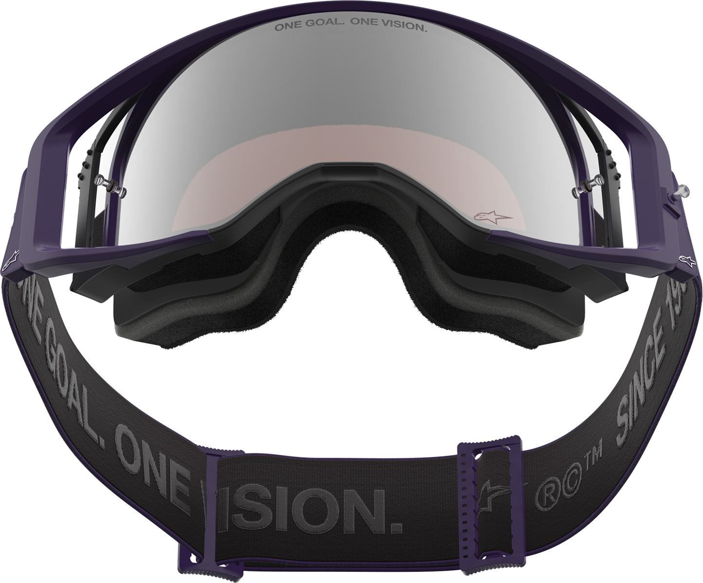 ALPINESTARS GOGGLES Supertech Goggle - Hunta 96 XXV - Purple/White - Silver Mirror Lens 5101226-3168