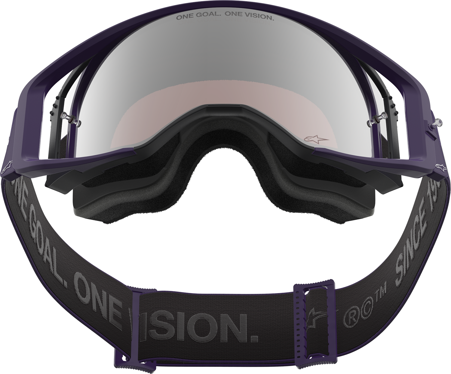 ALPINESTARS GOGGLES Supertech Goggle - Hunta 96 XXV - Purple/White - Silver Mirror Lens 5101226-3168