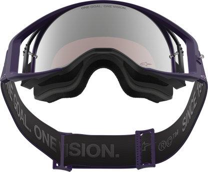 ALPINESTARS GOGGLES Supertech Goggle - Hunta 96 XXV - Purple/White - Silver Mirror Lens 5101226-3168