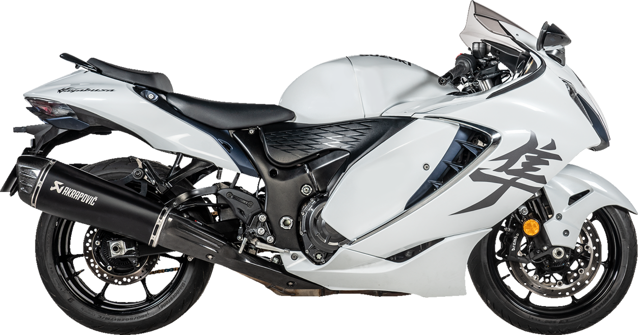 AKRAPOVIC Slip-On Line Mufflers - Titanium Black - Suzuki GSX-1300R Hayabusa S-S13SO4-HRAATBL/1