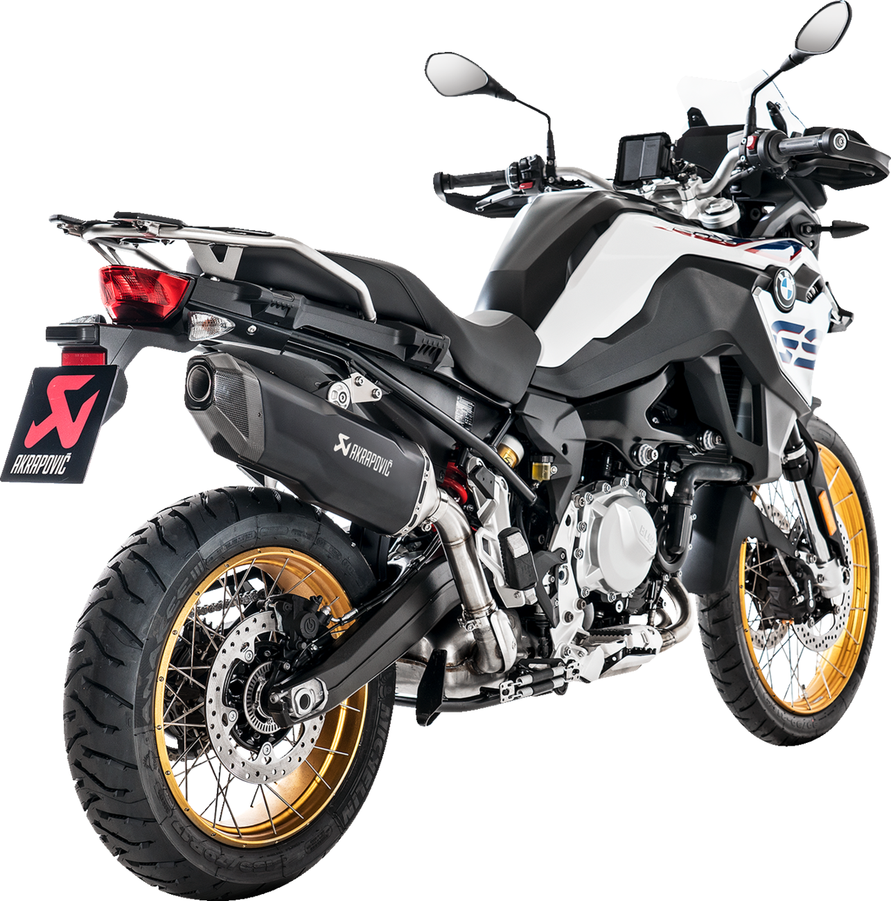 AKRAPOVIC Slip-On Line Muffler - Titanium Black - BMW F850GS S-B9SO3-HFBFCTBL/1