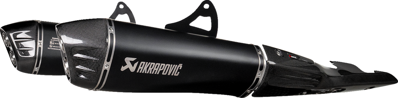 AKRAPOVIC Slip-On Line Mufflers - Titanium Black - Suzuki GSX-1300R Hayabusa S-S13SO4-HRAATBL/1